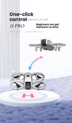 【Advanced Version】GPS Drone with 4K HD Camera, 3-Axis Gimbal, Smart Obstacle Avoidance, One-Key Return, Headless Mode, Foldable RC Drone for Adults